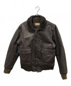 U'S NAVYユーエスネイビー）の古着「G-1 Leather Flight Jacket」｜ブラウン