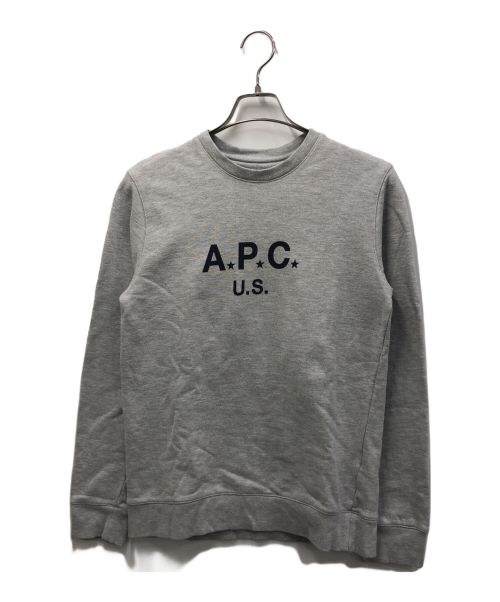 A.P.C.（アーペーセー）A.P.C. (アーペーセー) クルーネックスウェット グレー サイズ:Sの古着・服飾アイテム