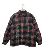 SUPREMEシュプリーム）の古着「Quilted Plaid Flannel Shirt」｜レッド×グリーン