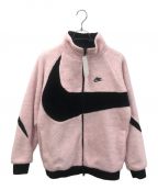 NIKEナイキ）の古着「BIG SWOOSH BOA JACKET」｜ピンク