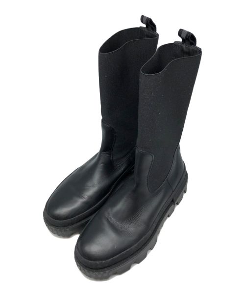 MONCLER（モンクレール）MONCLER (モンクレール) neue chelsea boots ブラック サイズ:38の古着・服飾アイテム