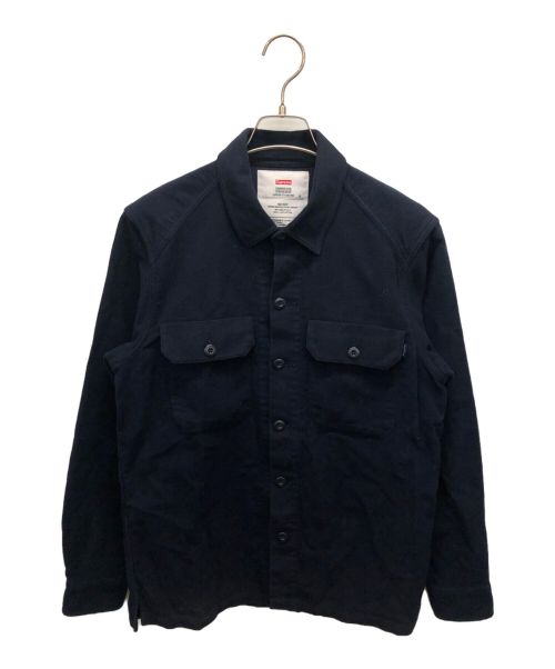 SUPREME（シュプリーム）SUPREME (シュプリーム) Moleskin Army Shirt ネイビー サイズ:Sの古着・服飾アイテム