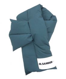 JIL SANDER（ジルサンダー）の古着「DOWN SCARF マフラー」｜グリーン