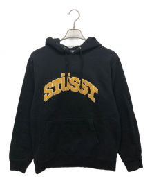 stussy（ステューシー）の古着「CHENILLE ARCH APPLIQUE HOOD」｜ブラック