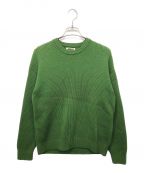 AURALEEオーラリー）の古着「SUPER FINE WOOL RIB KNIT BIG P/O」｜グリーン