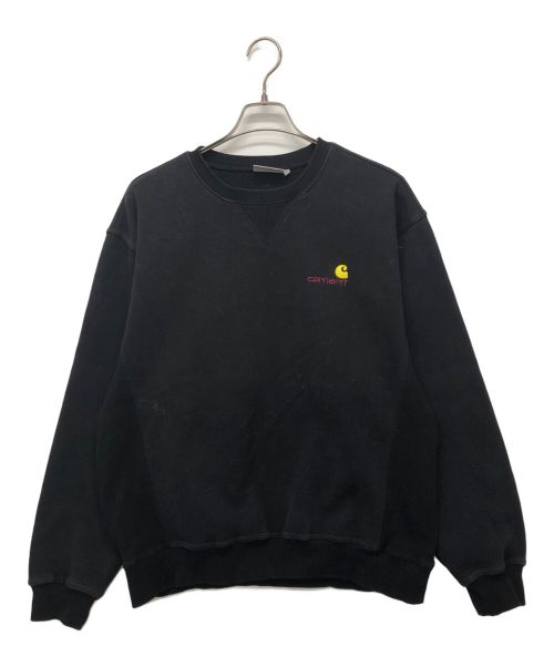 CarHartt（カーハート）CarHartt (カーハート) Vガセットスウェット ブラック サイズ:Mの古着・服飾アイテム