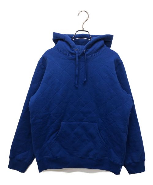 SUPREME（シュプリーム）SUPREME (シュプリーム) Quilted Hooded Sweatshirt ブルー サイズ:Smallの古着・服飾アイテム