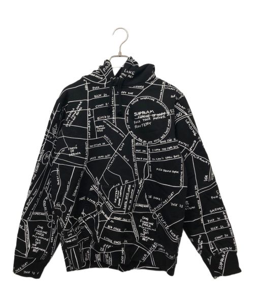 SUPREME（シュプリーム）SUPREME (シュプリーム) Gonz EmbroideredMap Hooded ブラック サイズ:Smallの古着・服飾アイテム