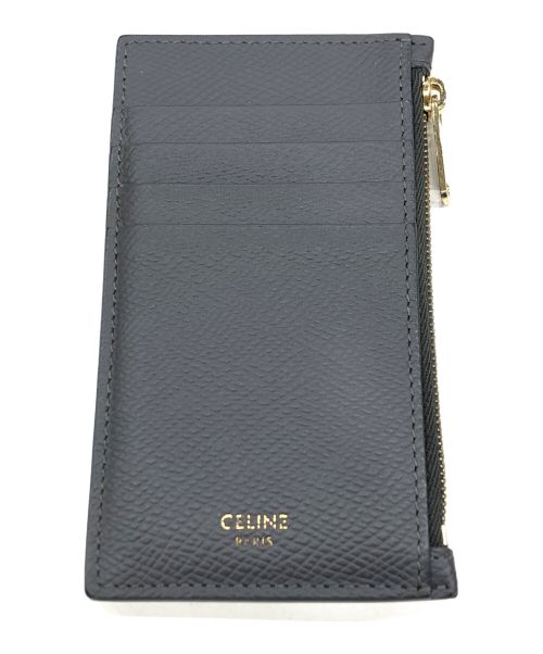 CELINE（セリーヌ）CELINE (セリーヌ) コンパクトジップカードホルダー グレーの古着・服飾アイテム