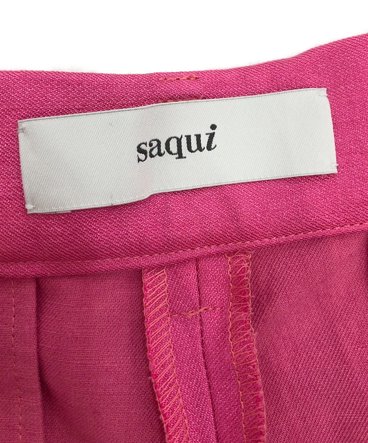 Saqui saqui サキ　2021SS 展示会完売　ピンク　テーパードパンツ