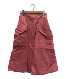 CARVEN（カルヴェン）の古着「A-line Skirt With Oversized Pockets」｜ピンク