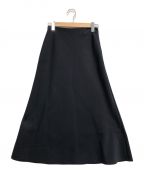 Mila Owenミラオーウェン）の古着「ハリ感バイアスナロースカート」｜ブラック