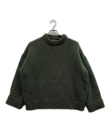 AURALEE（オーラリー）の古着「SUPER MILLED KNIT BIG P」｜グリーン