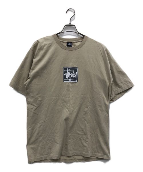 stussy（ステューシー）stussy (ステューシー) 90sロゴプリントTシャツ ベージュ サイズ:Lの古着・服飾アイテム