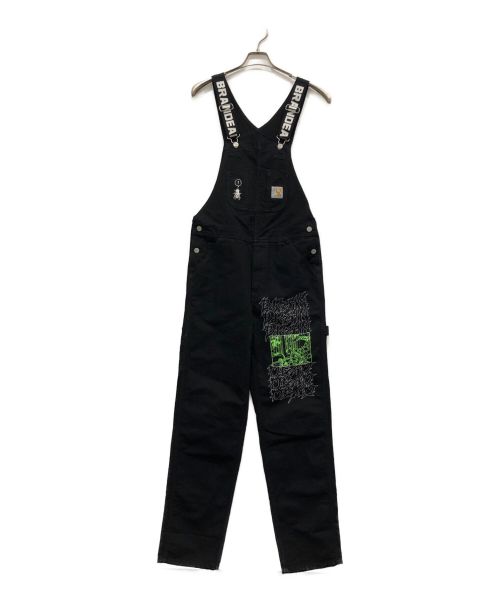 CarHartt（カーハート）CarHartt (カーハート) BRAIN DEAD (ブレインデッド) BRAIN DEAD BIB OVERALL ブラック サイズ:Mの古着・服飾アイテム