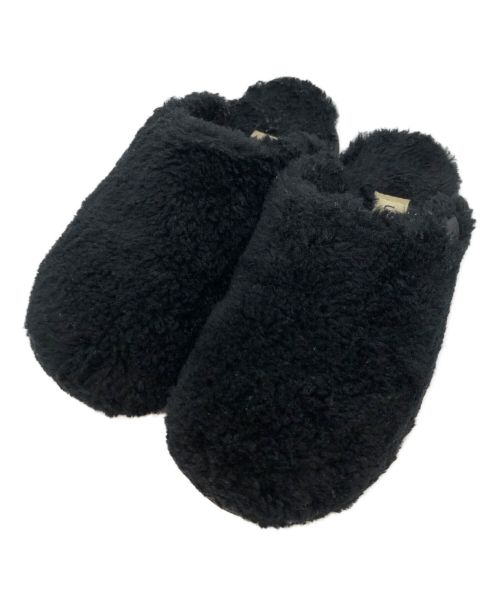 UGG（アグ）UGG (アグ) w fuzz suger slide ブラック サイズ:USA7/UK5/EU38/JAPAN24の古着・服飾アイテム