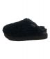 UGG (アグ) w fuzz suger slide ブラック サイズ:USA7/UK5/EU38/JAPAN24：5800円