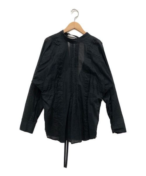 LENZ（レンズ）LENZ (レンズ) PIN TUCK SHIRT ブラック サイズ:1の古着・服飾アイテム