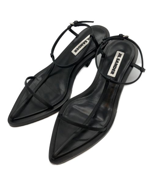 JIL SANDER（ジルサンダー）JIL SANDER (ジルサンダー) CAGE SANDAL ブラック サイズ:37の古着・服飾アイテム