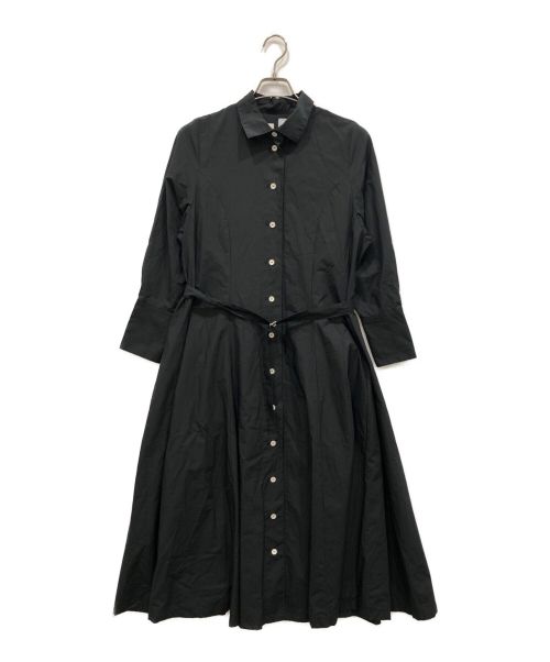 fou fou（フーフー）fou fou (フーフー) shirts collar belted one piece ブラック サイズ:1の古着・服飾アイテム