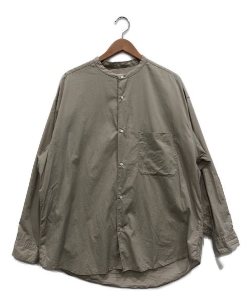 Graphpaper（グラフペーパー）Graphpaper (グラフペーパー) Band Collar Shirt ベージュ サイズ:Fの古着・服飾アイテム