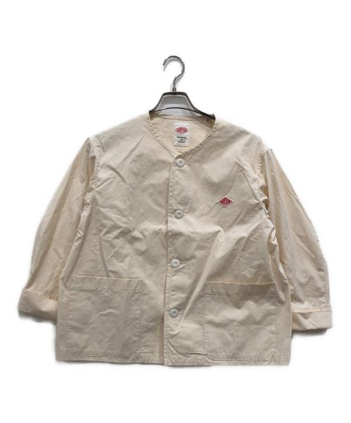 DANTON（ダントン）DANTON (ダントン) ノーカラージャケット ベージュ サイズ:36の古着・服飾アイテム