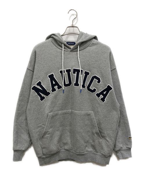 NAUTICA（ノーティカ）NAUTICA (ノーティカ) カレッジロゴパーカー グレー サイズ:Sの古着・服飾アイテム