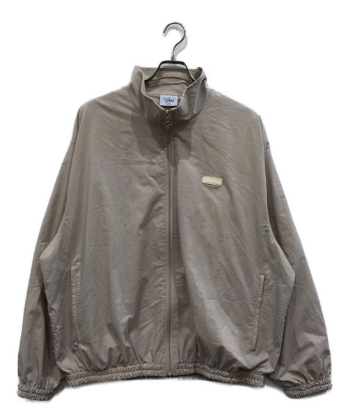 KEBOZ（ケボズ）KEBOZ (ケボズ) REFLECTOR PIPING NYLON TRACK JACKET ベージュ サイズ:LARGEの古着・服飾アイテム