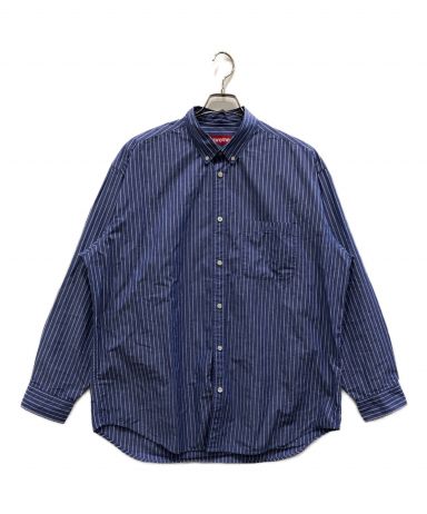 中古・古着通販】Supreme (シュプリーム) Loose Fit Stripe Shirt Blue