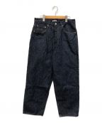 AURALEEオーラリー）の古着「HARD TWIST DENIM WIDE PANTS」｜インディゴ