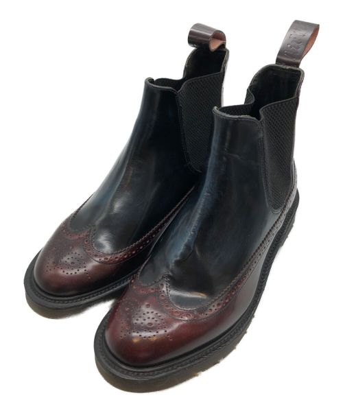 Dr.Martens（ドクターマーチン）Dr.Martens (ドクターマーチン) ウイングチップサイドゴアブーツ ブラウン サイズ:UK7/US8/EU41の古着・服飾アイテム