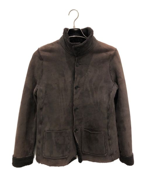 A.P.C.（アーペーセー）A.P.C. (アー・ペー・セー) ラムレザージャケット ブラウン サイズ:Sの古着・服飾アイテム