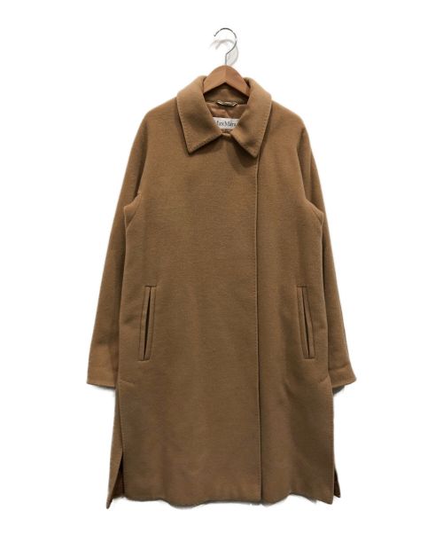 MaxMara（マックスマーラ）MaxMara (マックスマーラ) カシミヤ混ウールコート ベージュ サイズ:42の古着・服飾アイテム