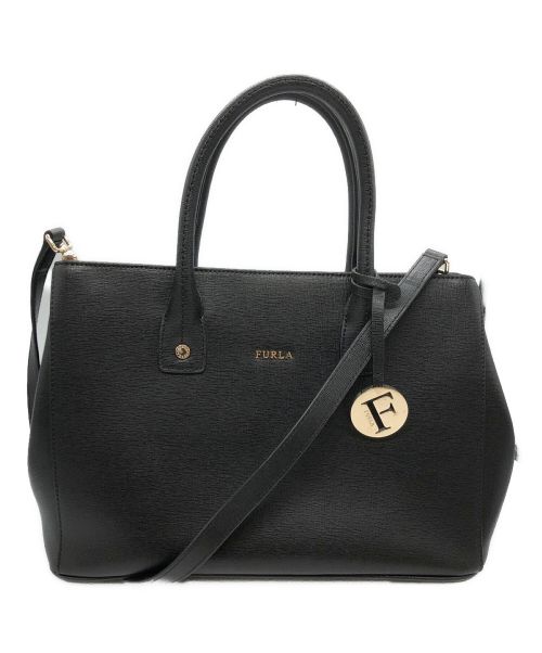 FURLA（フルラ）FURLA (フルラ) 2WAYショルダーバッグ ブラックの古着・服飾アイテム