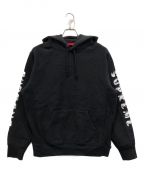 SUPREMEシュプリーム）の古着「Gradient Sleeve Hooded Sweatshirt」｜ブラック