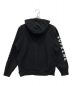 Supreme (シュプリーム) Gradient Sleeve Hooded Sweatshirt ブラック サイズ:MEDIUM：9800円