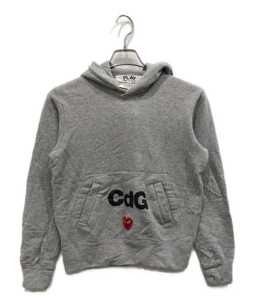 PLAY COMME des GARCONS（プレイ コムデギャルソン）PLAY COMME des GARCONS (プレイ コムデギャルソン) Cdg X Play Hoodie Top Gray グレー サイズ:Mの古着・服飾アイテム