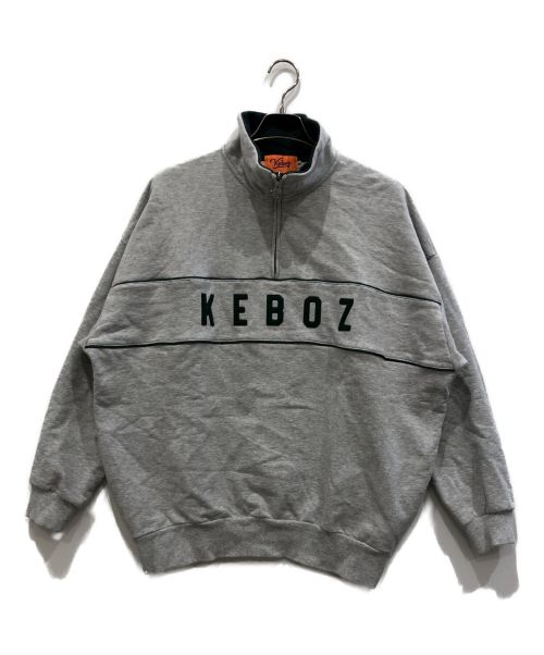 KEBOZ（ケボズ）KEBOZ (ケボズ) ハーフジップスウェット グレー サイズ:Mの古着・服飾アイテム