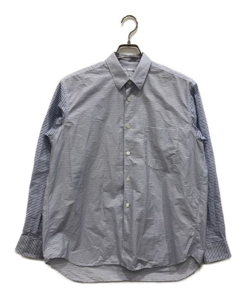 COMME des GARCONS SHIRT（コムデギャルソンシャツ）COMME des GARCONS SHIRT (コムデギャルソンシャツ) ストライプシャツ ネイビー サイズ:XSの古着・服飾アイテム