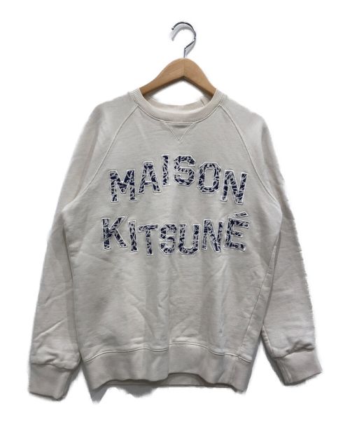 maison kitsune（メゾンキツネ）maison kitsune (メゾンキツネ) スウェット ホワイト サイズ:Sの古着・服飾アイテム