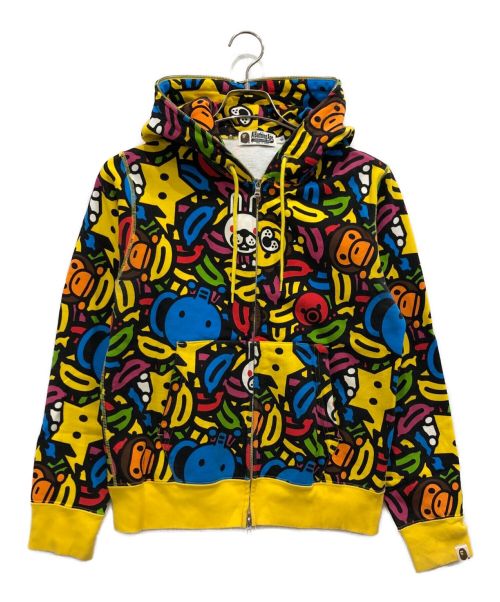 A BATHING APE（アベイシングエイプ）A BATHING APE (アベイシングエイプ) アニマルサファリマイロジップパーカー マルチカラー サイズ:Sの古着・服飾アイテム