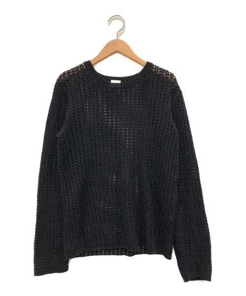 6(ROKU) BEAUTY&YOUTH（ロク ビューティーアンドユース）6(ROKU) BEAUTY&YOUTH (ロク ビューティーアンドユース) MESH LONG SLEEVE KNIT ブラック サイズ:表記なしの古着・服飾アイテム