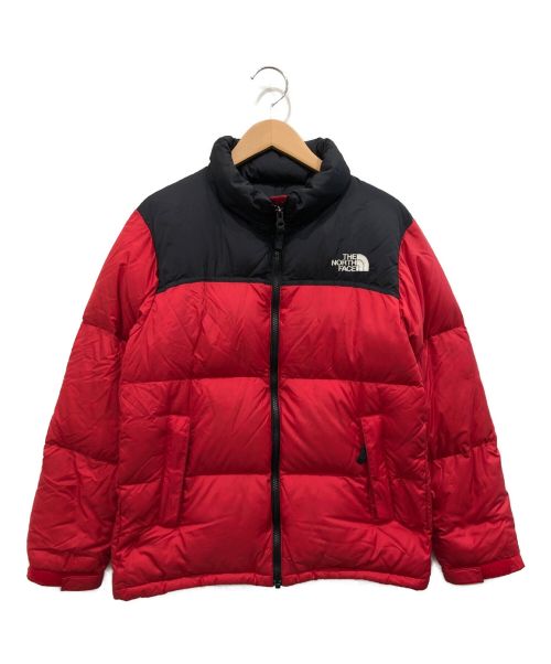 THE NORTH FACE（ザ ノース フェイス）THE NORTH FACE (ザ ノース フェイス) ダウンジャケット レッド×ブラック サイズ:150の古着・服飾アイテム