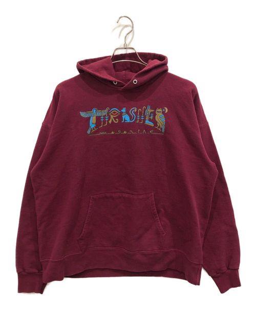 THRASHER（スラッシャー）THRASHER (スラッシャー) ヒエログリフロゴパーカー レッド サイズ:Lの古着・服飾アイテム