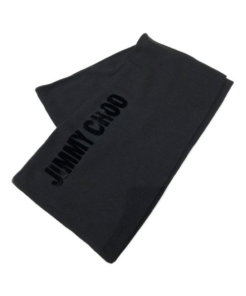 JIMMY CHOO（ジミーチュウ）JIMMY CHOO (ジミーチュウ) マフラー ブラックの古着・服飾アイテム