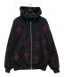 Unknown（アンノウン）の古着「Cross Rhinestone Zip Hoodie」｜ブラック