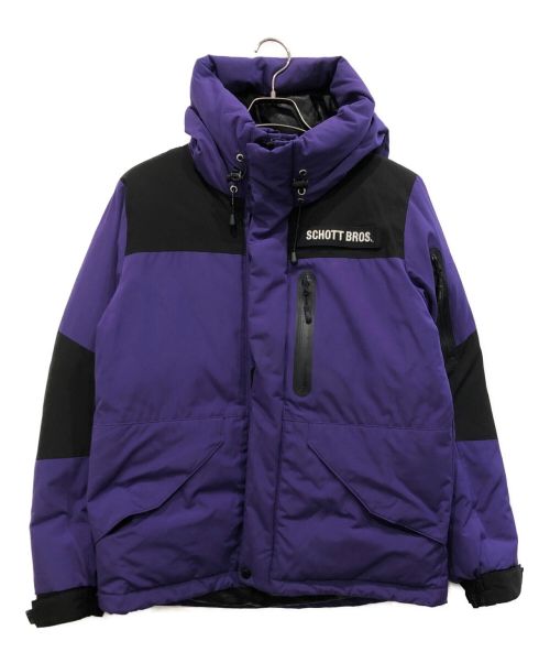 Schott（ショット）Schott (ショット) 2TONE SNORKEL DOWN PARKA パープル サイズ:Sの古着・服飾アイテム