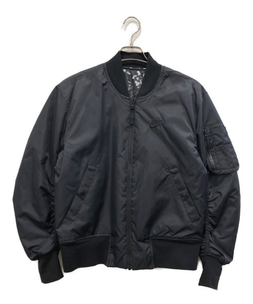 NIKE（ナイキ）NIKE (ナイキ) REVERSIBLE BOMBER JACKET MA-1 ブラック サイズ:XSの古着・服飾アイテム