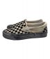 VAULT BY VANS (ヴォルトバイ バンズ) OG CLASSIC SLIP-ON STRESSED ブラック×ホワイト サイズ:US Men8.0/US Woman9.5/UK7.0/EUR40.5/CM26.0：9800円