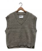 MHLエムエイチエル）の古着「NATURAL WOOL RIB VEST」｜ベージュ